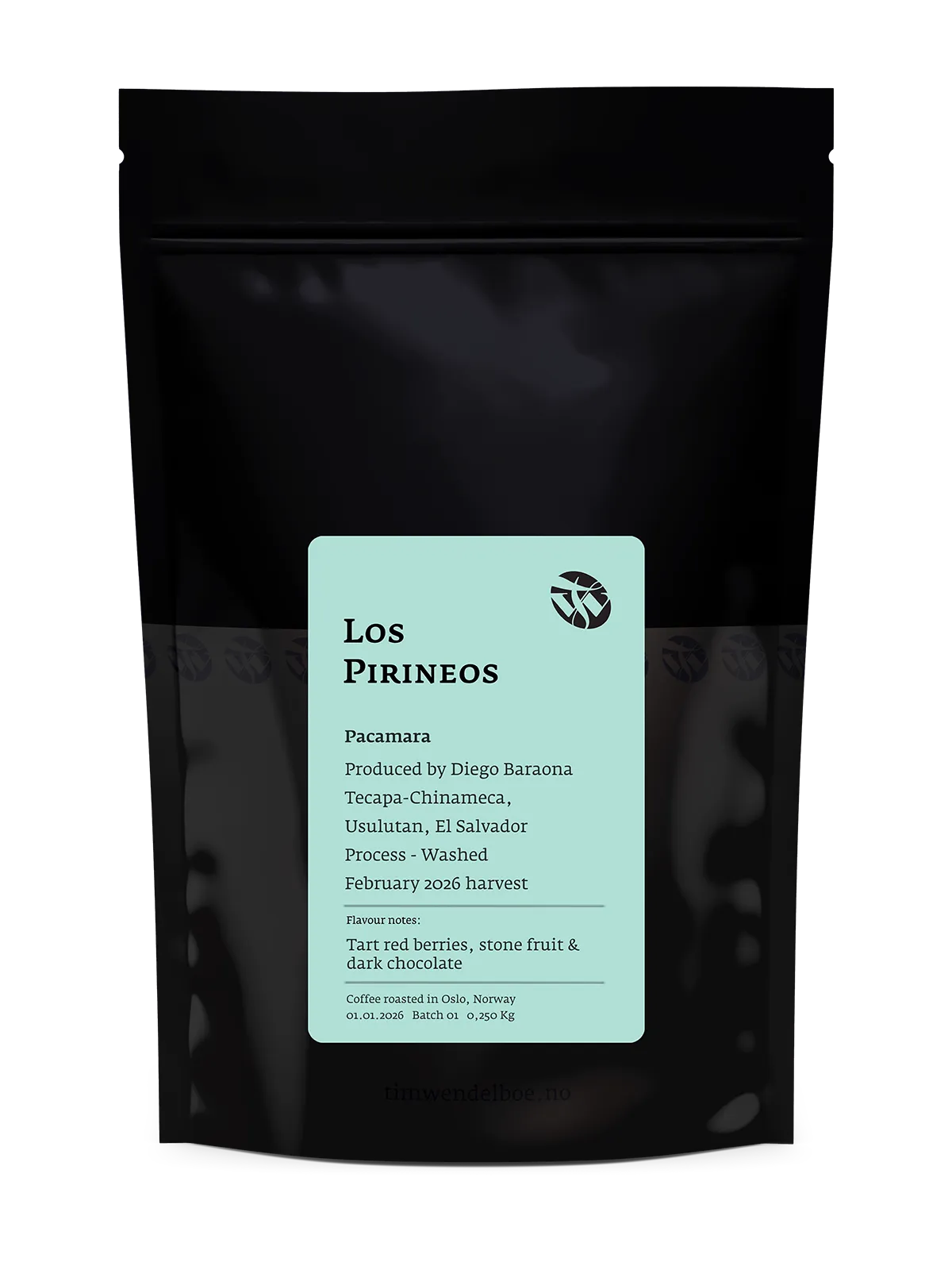 Los Pirineos Pacamara coffee bag